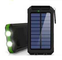 Load image into Gallery viewer, Waterproof Solar 80000mAh Power Bank Dual USB Charger with LED Light
