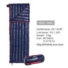 Load image into Gallery viewer, Ultralight Camping Sleeping Bag Down Waterproof Lazy Bag Portable Storage Compression Slumber Bag