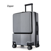 Load image into Gallery viewer, Aluminium frame Trolley luggage, Business Travel Suitcase with laptop bag and Micro USB