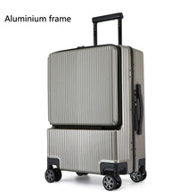 Load image into Gallery viewer, Aluminium frame Trolley luggage, Business Travel Suitcase with laptop bag and Micro USB