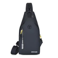 Load image into Gallery viewer, New Men's Chest Bags Waterproof Oxford Cloth Cross-body Bag with Headphone Hole USB Charging