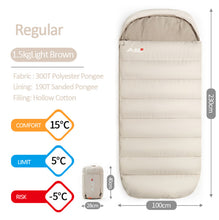 Load image into Gallery viewer, Large Camping Sleeping Bag lightweight 3 season loose widen bag long size for Adult