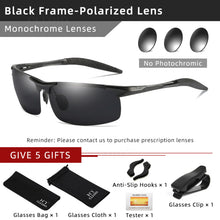 Load image into Gallery viewer, Aluminum Photochromic Men Polarized Day Night Driving Sunglasses