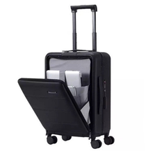 Load image into Gallery viewer, PC Trolley Luggage With Laptop Bag ABS Business Travel  Wheeled Suitcases
