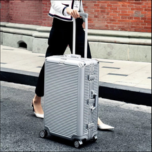 Load image into Gallery viewer, Aluminum Frame Travel Trolley Suitcase Spinner PC Rolling Luggage on wheels
