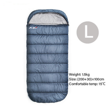 Load image into Gallery viewer, Large Camping Sleeping Bag lightweight 3 season loose widen bag long size for Adult
