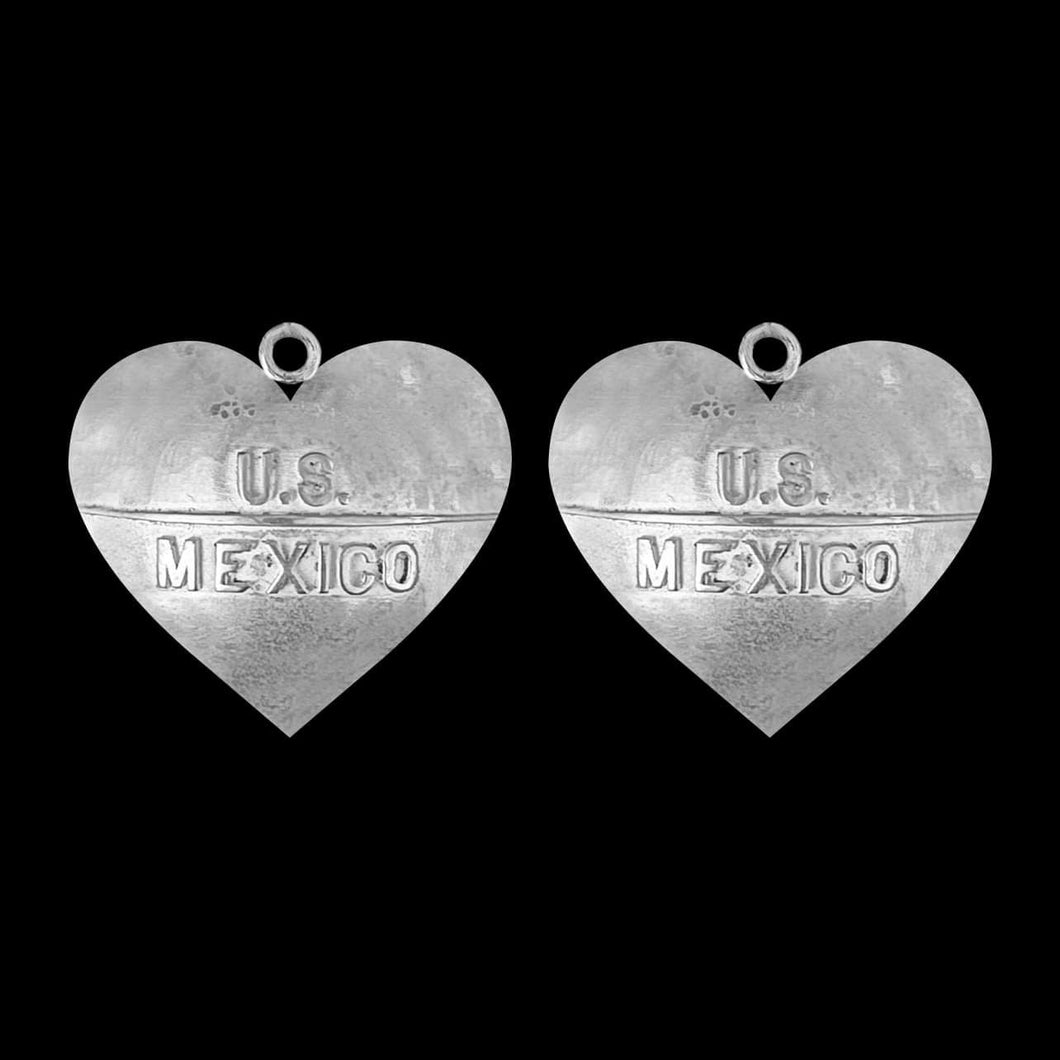 Heart - Earrings - Sterling Silver - Engraving