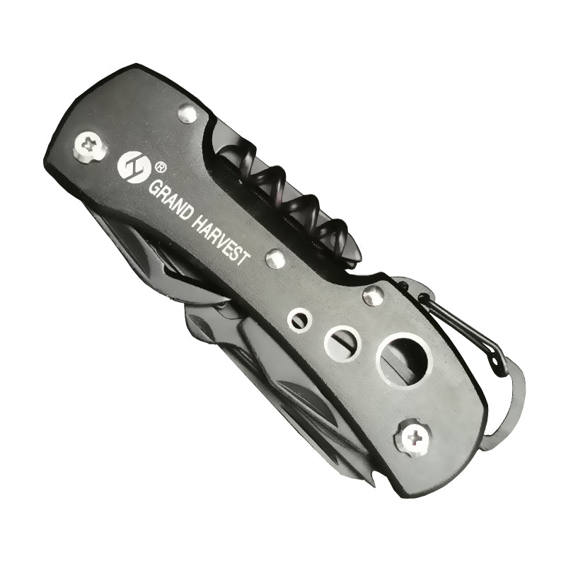 Titanium Black Multifunction Swiss Knife Outdoor Camping Survival Army Folding Knife
