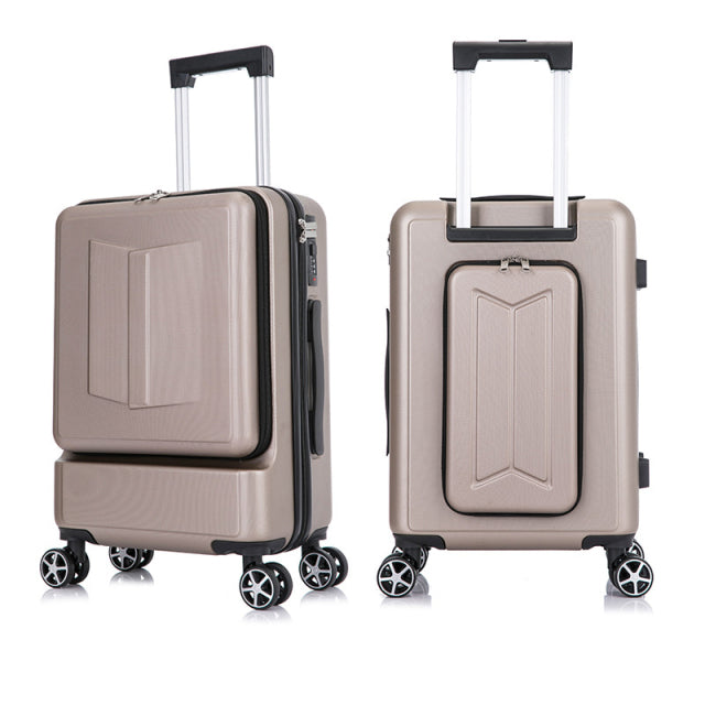 Men/Women Rolling Luggage Travel Suitcase with Laptop Bag