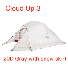 Load image into Gallery viewer, Cloud Up Serie 123 Upgraded Camping Tent Waterproof Outdoor Tent With Free Mat
