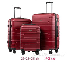 Load image into Gallery viewer, New Rolling luggage 3PCS set travel suitcase on wheels
