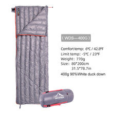 Load image into Gallery viewer, Ultralight Camping Sleeping Bag Down Waterproof Lazy Bag Portable Storage Compression Slumber Bag
