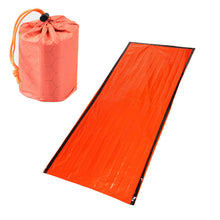 Load image into Gallery viewer, Durable Outdoor Bivy Emergency Sleeping Bag Camping Survival Thermal Blanket Mylar Waterproof Compact Windproof
