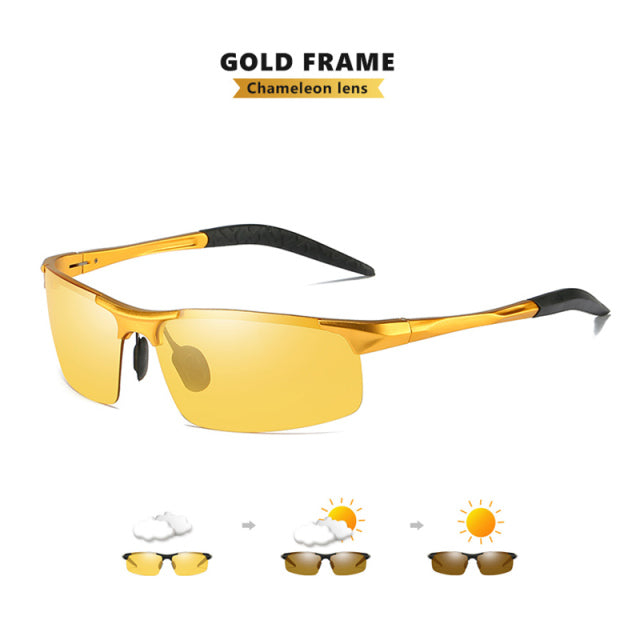 Top Anti-glare Day Night Vision Polarized Men's Sunglasses For Driving