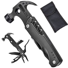 Load image into Gallery viewer, Portable Pocket Multitool Claw Hammer Stainless Steel Tool With Nylon Sheath for Outdoor Survival

