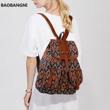 Load image into Gallery viewer, Vintage Handmade Embroidered Women&#39;s Mochila
