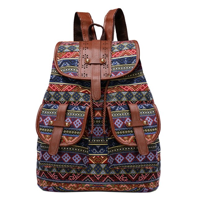 Vintage Handmade Embroidered Women's Mochila