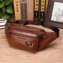 Load image into Gallery viewer, High Quality Genuine Leather Waist Chest/Crossbody Bags for Men
