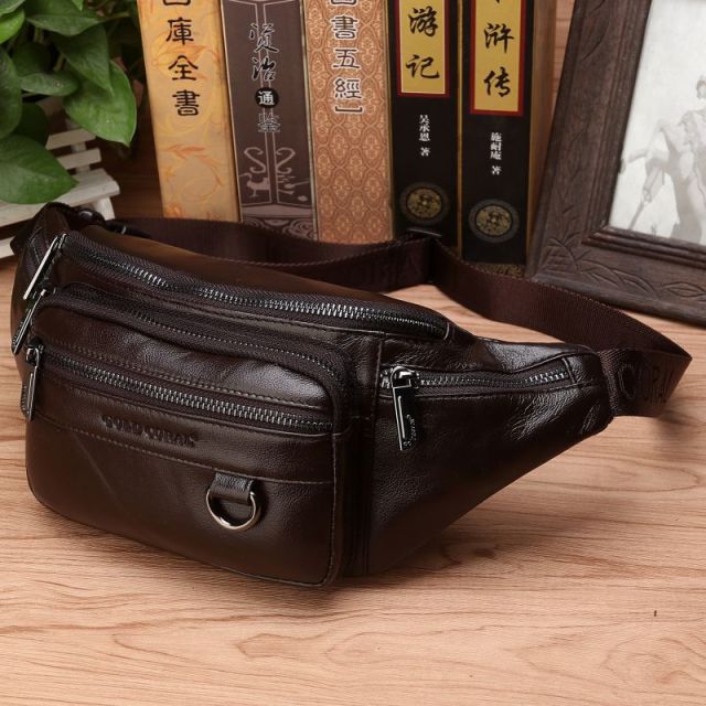 High Quality Genuine Leather Waist Chest/Crossbody Bags for Men