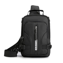 Load image into Gallery viewer, Men Nylon Small Rucksack Cross Body/Shoulder Bag with USB Charging Port
