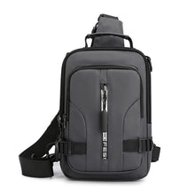 Load image into Gallery viewer, Men Nylon Small Rucksack Cross Body/Shoulder Bag with USB Charging Port
