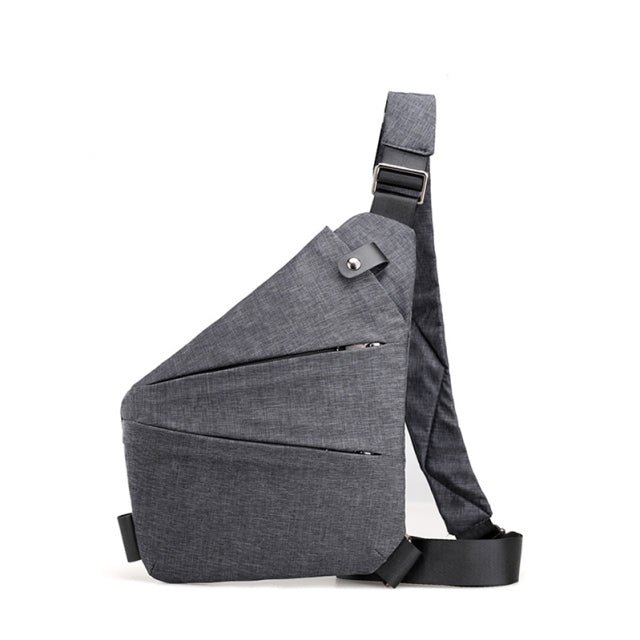Men's Anti-theft Personal Pocket Pouch Chest/Crossbody Strap Bag