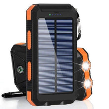 Load image into Gallery viewer, Waterproof Solar 80000mAh Power Bank Dual USB Charger with LED Light
