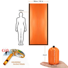 Load image into Gallery viewer, Emergency Sleeping Bags, Lightweight Survival Bivvy Sack ,Waterproof Portable Mylar Survival Gear for Outdoor
