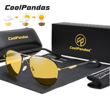 Load image into Gallery viewer, 2022 New Trend Intelligent Aviation Photochromic Men&#39;s Driving Sunglasses Day Night Vision
