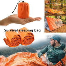 Load image into Gallery viewer, Outdoor Life Bivy Emergency Sleeping Bag Thermal Keep Warm Waterproof Mylar First Aid Emergency Blanket Survival Gear
