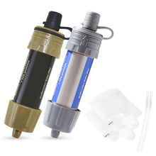 Load image into Gallery viewer, Outdoor 5000 Liters Water Filtration Straw Water Purifier for Emergency Survival Tool Camping Equipment
