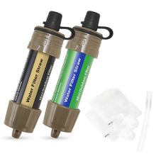 Load image into Gallery viewer, Outdoor 5000 Liters Water Filtration Straw Water Purifier for Emergency Survival Tool Camping Equipment

