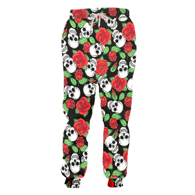 LCFA Brand Mens Jogger Pants Casuals 3d Retro Ethnic Totem Skull Printed Men Sports Pants Comfortable Streetwear Oversized 4XL
