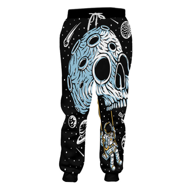 LCFA Brand Mens Jogger Pants Casuals 3d Retro Ethnic Totem Skull Printed Men Sports Pants Comfortable Streetwear Oversized 4XL