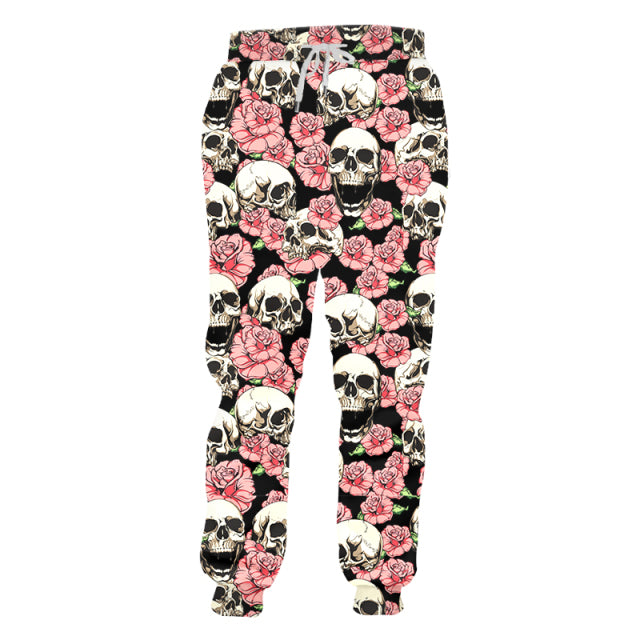 LCFA Brand Mens Jogger Pants Casuals 3d Retro Ethnic Totem Skull Printed Men Sports Pants Comfortable Streetwear Oversized 4XL