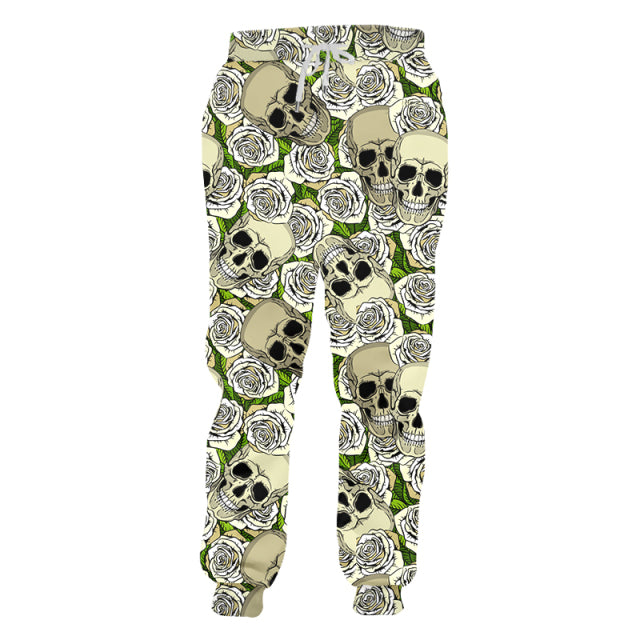 LCFA Brand Mens Jogger Pants Casuals 3d Retro Ethnic Totem Skull Printed Men Sports Pants Comfortable Streetwear Oversized 4XL
