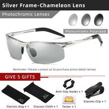 Load image into Gallery viewer, Anti-Glare Aluminum Photochromic Polarized Day Night Sunglasses for Men
